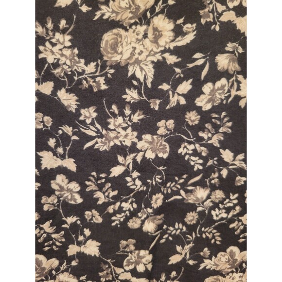 Brandy Melville Black Floral Kimono Cardigan Made in Italy Boho Hippie One Size - Picture 9 of 10